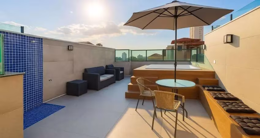 Cobertura com 3 dormitórios à venda, 150 m² por r$ 780.000,00 - vila valparaíso - santo andré/sp