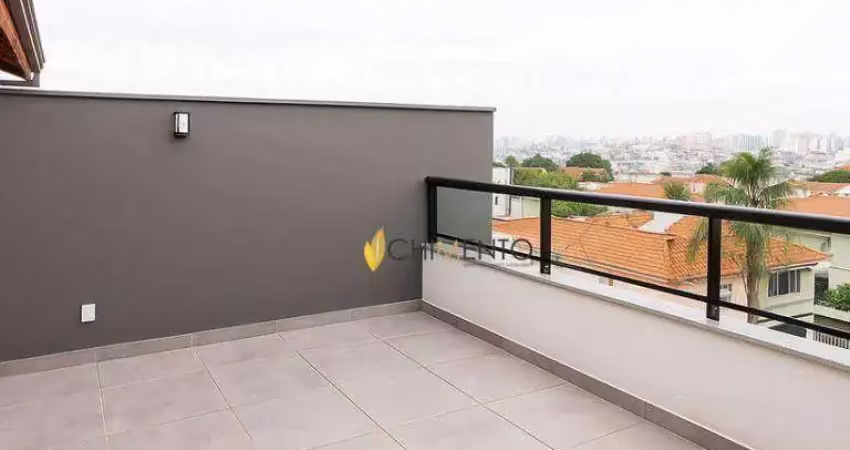 Cobertura com 2 dormitórios à venda, 89 m² por r$ 741.000 - vila curuçá - santo andré/sp