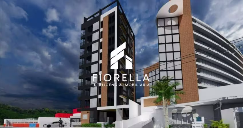 Apartamento de 01 dormitório com terraço em construção no bairro coqueiros em florianópolis -sc