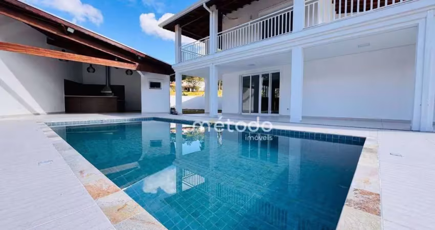 Chácara com 4 dormitórios à venda, 1170 m² por r$ 2.750.000 - condomínio residencial alpes de guararema - guararema/sp