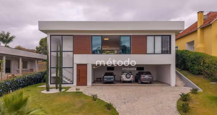 Casa com 4 dormitórios à venda, 400 m² por r$ 3.900.000 - condomínio residencial alpes de guararema - guararema/sp