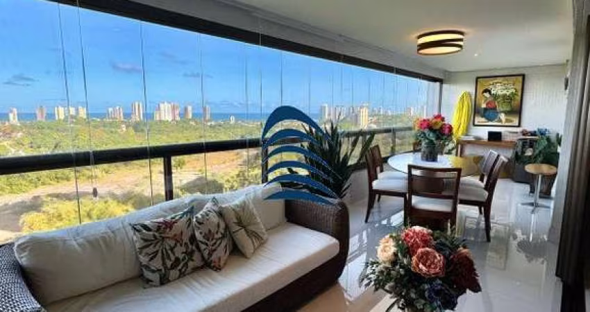 Apartamento à venda no Lumno  225m2 - 4/4 sendo 4 suítes - 1 quarto foi transformado em Home office com suíte - Lavabo - Depósito - Andar Intermediário - Vista mar
