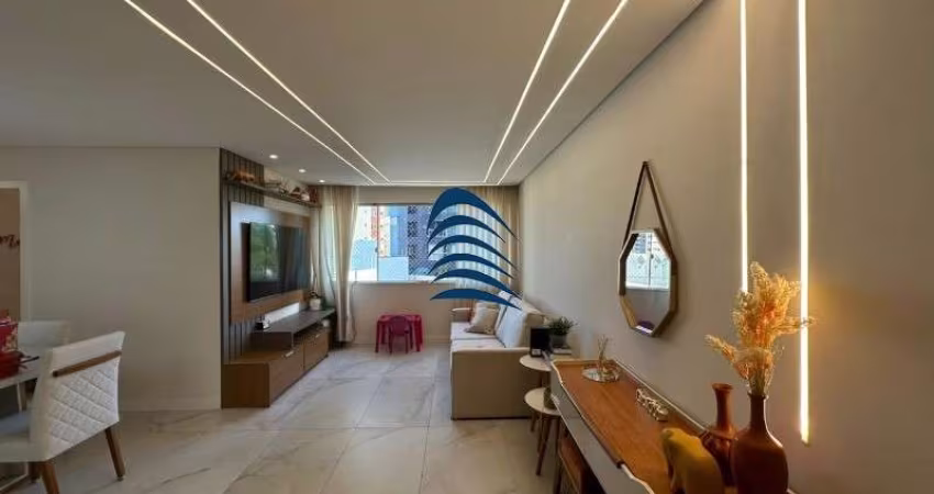 Excelente apartamento localizado no jardim armação, totalmente reformado, piso, marcenaria, projeto de iluminação, hidráulica, pronto para morar.