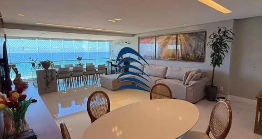 Apartamento à venda com 144m2, 3 suítes e suíte master com closet, lavabo, dependência completa, roupeiro, varanda gourmet integrada à sala, armários em todos os cômodos, nascente, andar alto e deslum