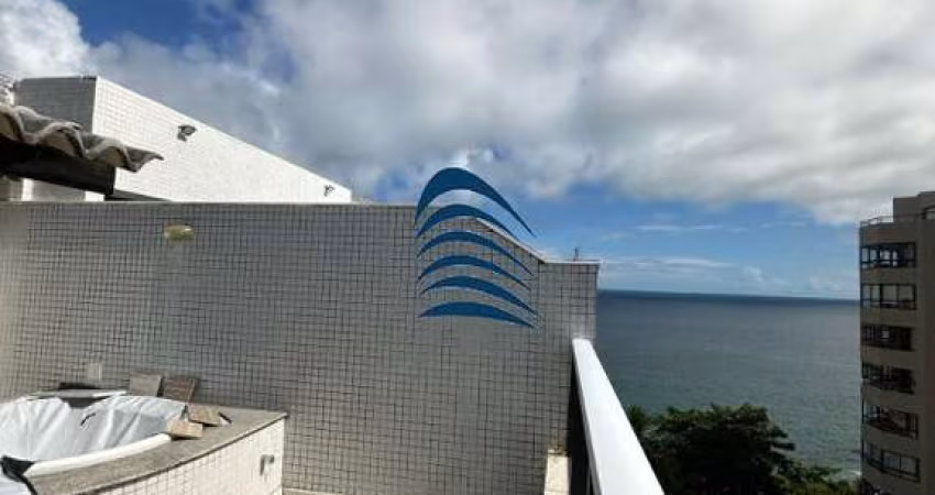 Excelente cobertura em Ondina Choice, 2 suítes, 178 m², vista mar parcial, prédio moderno e com infraestrutura completa, duas vagas de garagem.