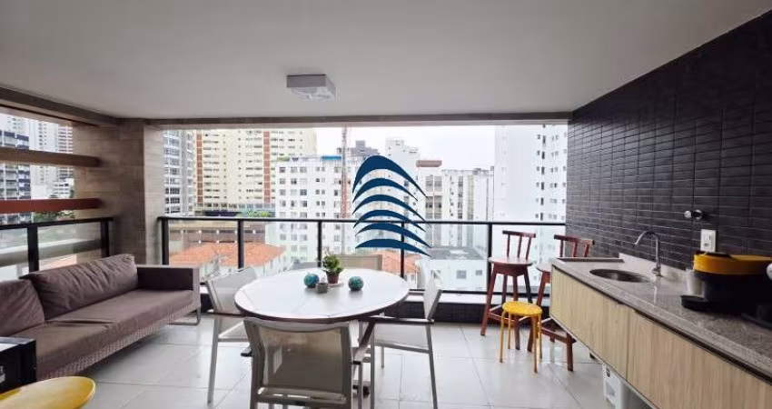 Apartamento  na  Barra 2/4, sendo uma suíte, banheiro social, sala, varanda gourmet, cozinha americana