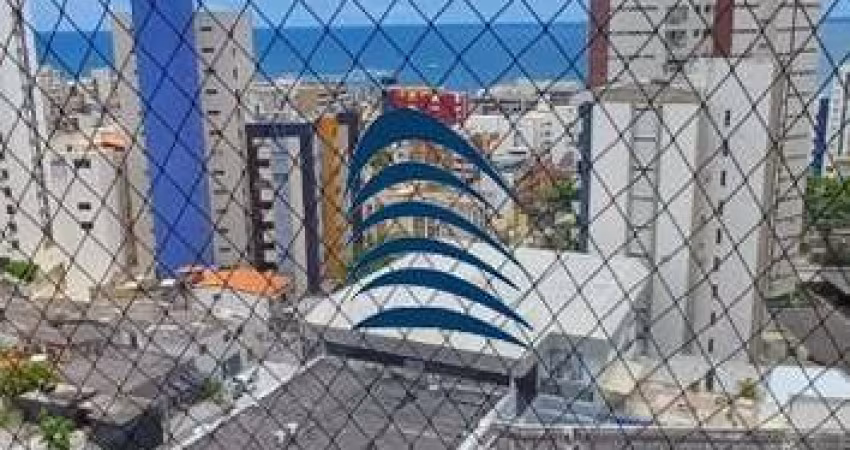 Apartamento porteira fechada na Pituba com 3 quartos sendo 1 suíte e dependência, andar alto, nascente, vista mar, ventilado,  110m2, 03 banheiros