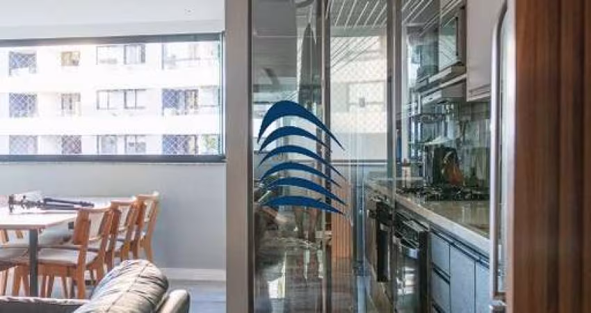 Estúdio em Alphaville porteira fechada convertido em 2/4 e varanda integrada, 70 m2, 02 banheiros, 01 garagem.  Todos os móveis, eletrodomésticos e ut