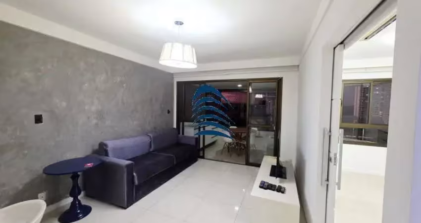 Apartamento 1/4, sala, varanda, banheiro, cozinha, área de serviço, semi mobiliado.