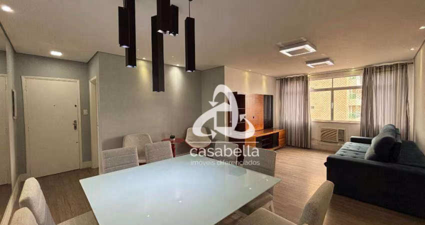 Apartamento com 3 dormitórios, 128 m² - venda por R$ 1.170.000,00 ou aluguel por R$ 7.200,00/mês - Pompéia - Santos/SP