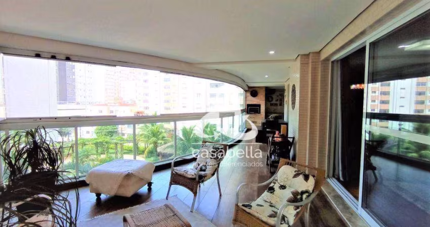 Apartamento com 4 dormitórios à venda, 204 m² por R$ 2.500.000,00 - Embaré - Santos/SP