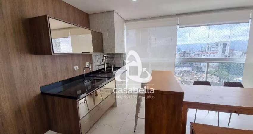 Apartamento com 4 dormitórios para alugar, 177 m² por r$ 14.000,00/mês - boqueirão - santos/sp