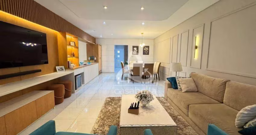 Apartamento com 4 dormitórios à venda, 187 m² por r$ 1.790.000,00 - embaré - santos/sp