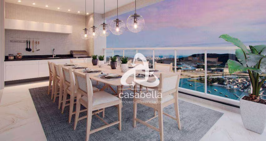 Apartamento com 3 dormitórios à venda, 227 m² por R$ 5.150.000,00 - Ponta da Praia - Santos/SP
