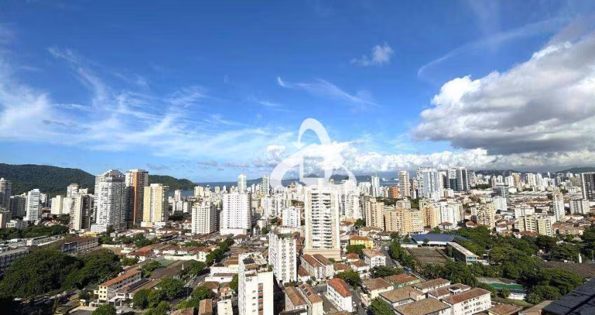 Cobertura com 3 dormitórios à venda, 180 m² por R$ 2.300.000,00 - Ponta da Praia - Santos/SP