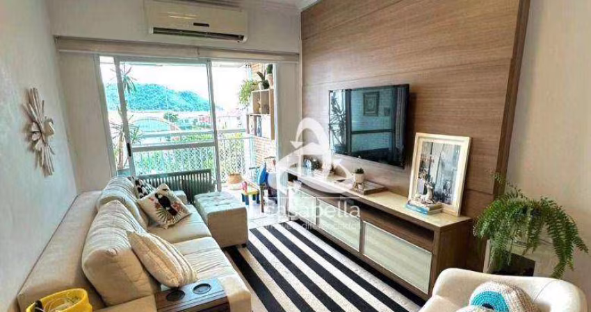 Apartamento com 2 dormitórios à venda, 78 m² por R$ 1.100.000,00 - Ponta da Praia - Santos/SP