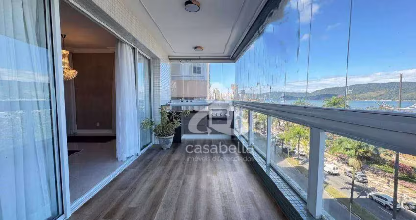 Apartamento com 4 dormitórios para alugar, 196 m² por r$ 15.002,00/mês - aparecida - santos/sp