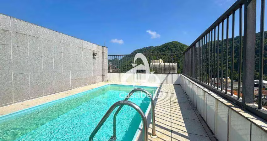 Cobertura com 3 dormitórios à venda, 285 m² por R$ 980.000,00 - Vila Belmiro - Santos/SP