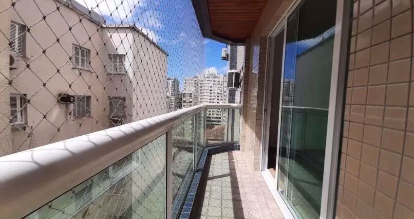 Apartamento com 3 dormitórios para alugar, 101 m² por r$ 7.900,02/mês - embaré - santos/sp