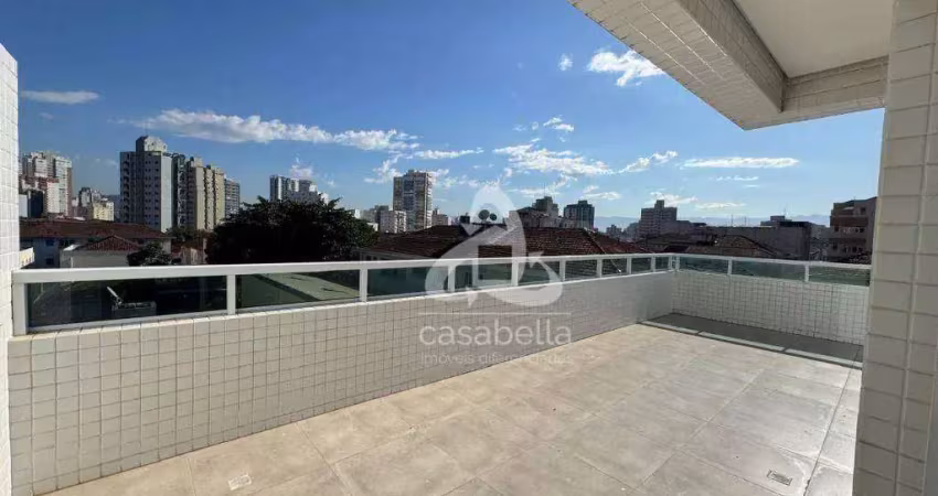 Apartamento com 2 dormitórios à venda, 95 m² por R$ 720.000,00 - Embaré - Santos/SP
