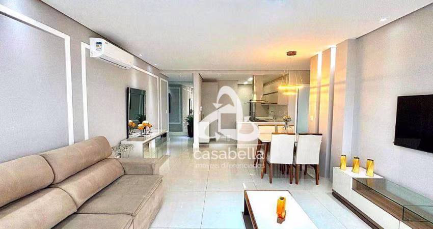 Apartamento com 2 dormitórios para alugar, 95 m² por R$ 10.900,02/mês - Aparecida - Santos/SP