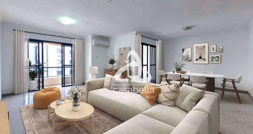 Apartamento com 4 dormitórios à venda, 227 m² por r$ 1.750.000,00 - boqueirão - santos/sp