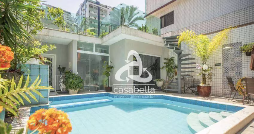 Casa com 3 dormitórios à venda, 265 m² por r$ 4.000.000,00 - aparecida - santos/sp