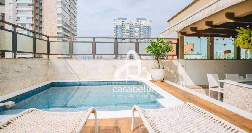 Cobertura com 4 dormitórios à venda, 350 m² por R$ 4.000.000,00 - Aparecida - Santos/SP