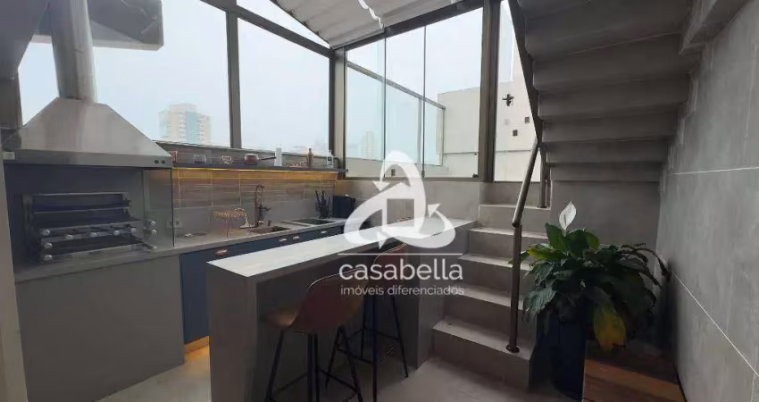 Cobertura com 3 dormitórios à venda, 175 m² por R$ 2.700.000,00 - Boqueirão - Santos/SP