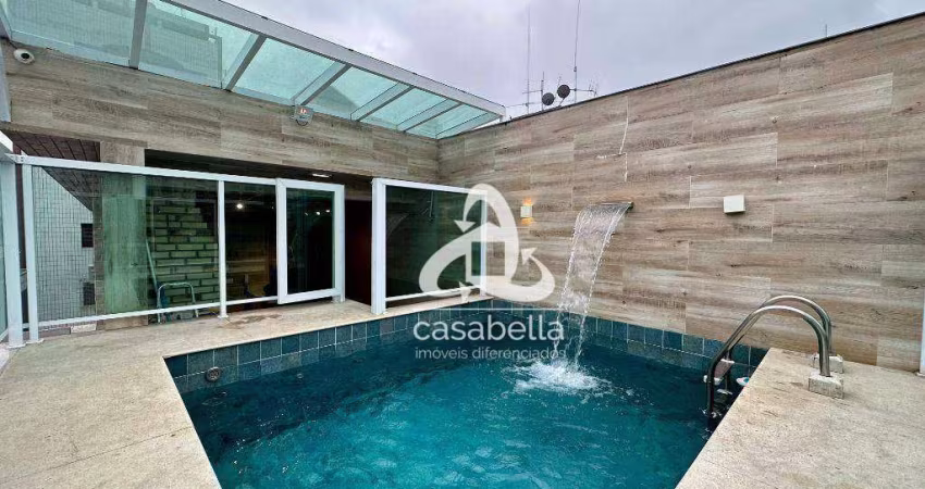 Casa com 3 dormitórios para alugar, 160 m² por R$ 12.000,00/mês - Ponta da Praia - Santos/SP