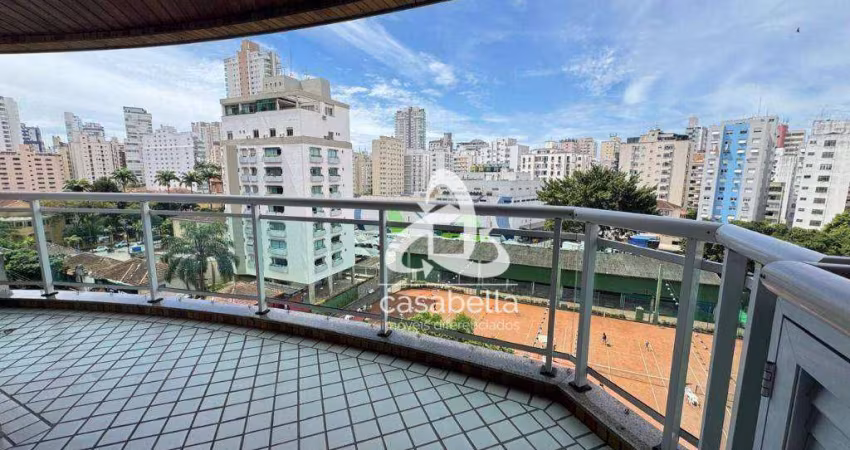 Apartamento com 3 dormitórios para alugar, 138 m² por R$ 9.314,56/mês - Vila Rica - Santos/SP