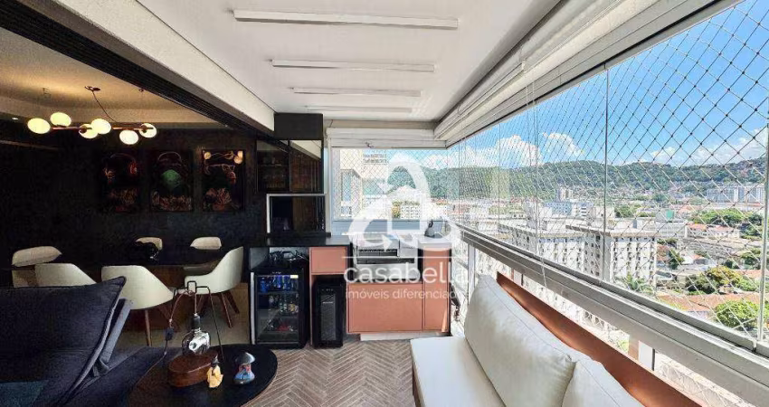 Apartamento com 3 dormitórios à venda, 96 m² por R$ 1.190.000,00 - Vila Belmiro - Santos/SP