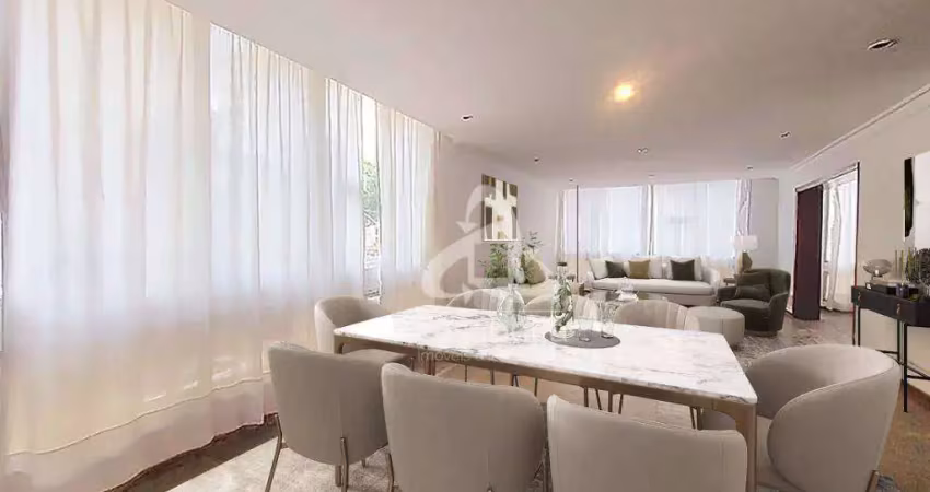Apartamento com 4 dormitórios à venda, 235 m² por r$ 860.000,00 - boqueirão - santos/sp