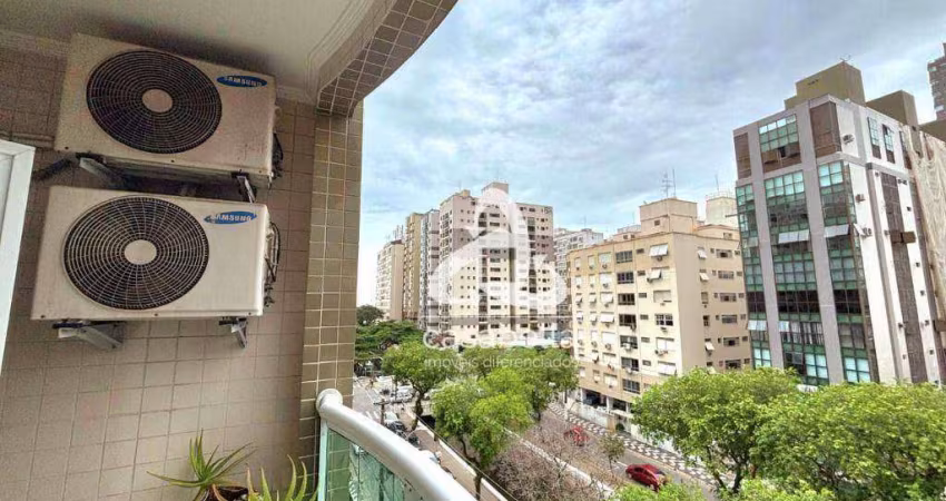 Apartamento com 3 dormitórios para alugar, 144 m² por R$ 7.500,01/mês - Campo Grande - Santos/SP
