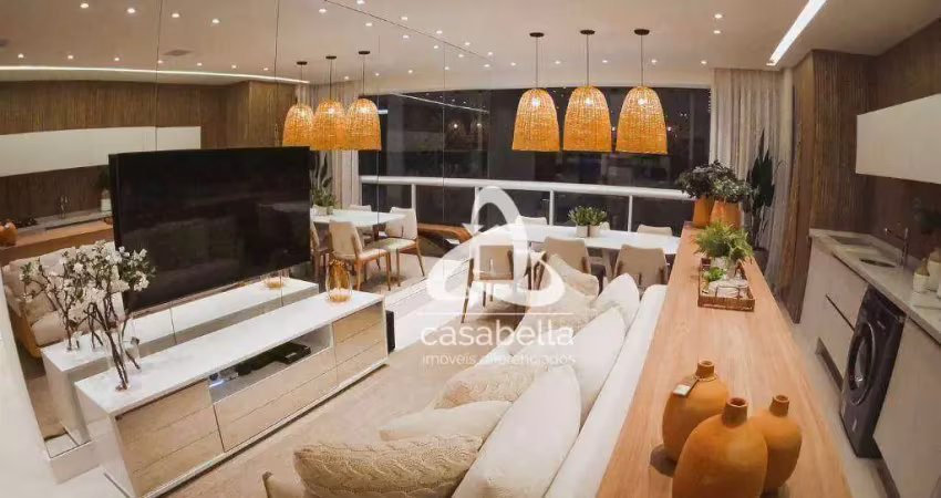 Apartamento com 3 dormitórios à venda, 89 m² por R$ 920.000,00 - Encruzilhada - Santos/SP