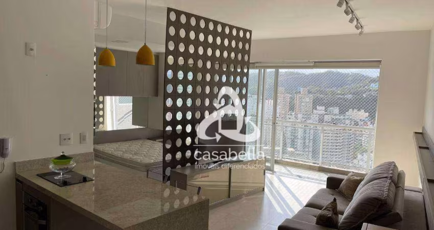 Apartamento com 1 dormitório para alugar, 44 m² por R$ 5.800,02/mês - José Menino - Santos/SP