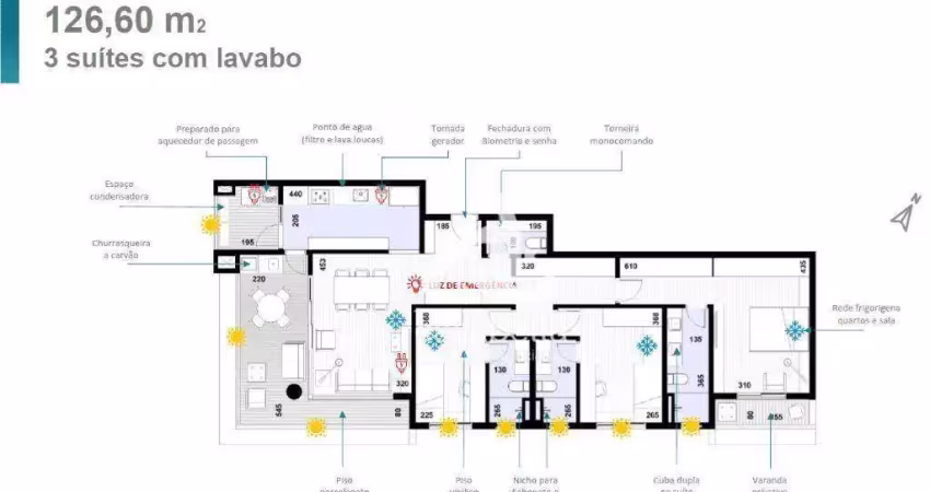 Apartamento com 3 dormitórios à venda, 126 m² por r$ 1.488.000,00 - ponta da praia - santos/sp