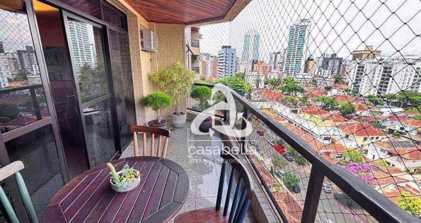 Apartamento com 3 dormitórios à venda, 157 m² por R$ 1.385.000,00 - Ponta da Praia - Santos/SP