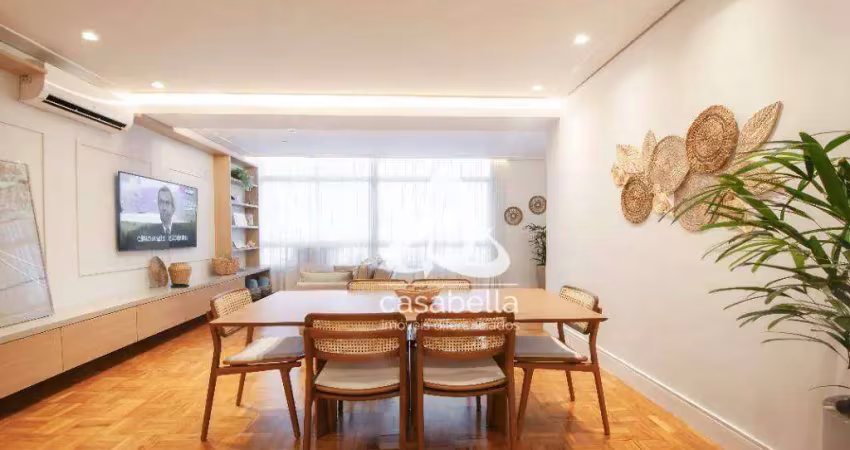 Apartamento com 3 dormitórios à venda, 160 m² por r$ 1.650.000,00 - boqueirão - santos/sp