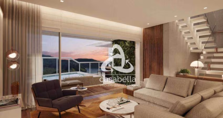 Cobertura com 3 dormitórios à venda, 214 m² por R$ 4.900.000,00 - Ponta da Praia - Santos/SP