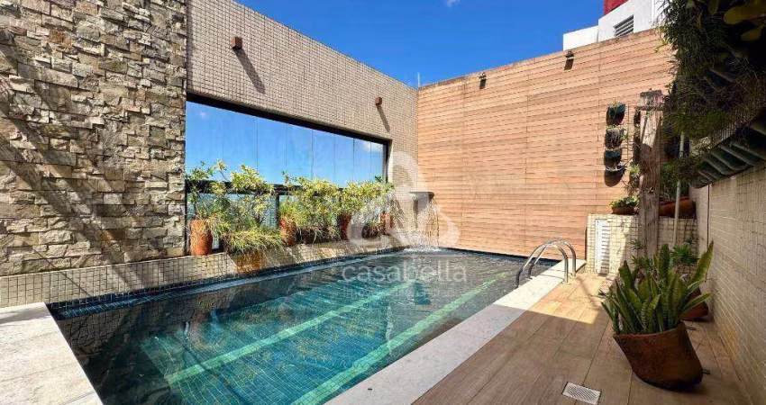 Cobertura com 4 dormitórios à venda, 363 m² por R$ 5.800.000,00 - Vila Rica - Santos/SP