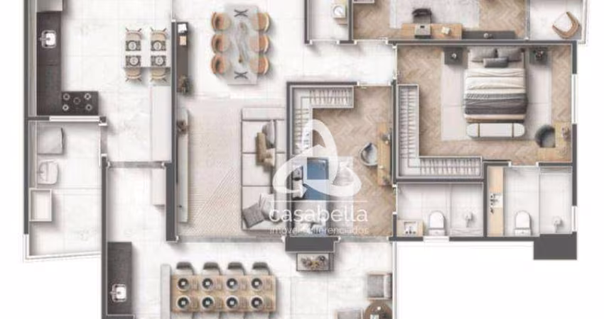 Apartamento com 3 dormitórios à venda, 116 m² por R$ 1.827.166,00 - Embaré - Santos/SP