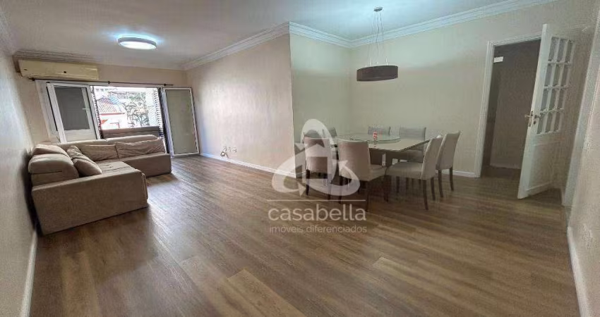 Apartamento com 3 dormitórios para alugar, 144 m² por R$ 7.204,00/mês - Gonzaga - Santos/SP