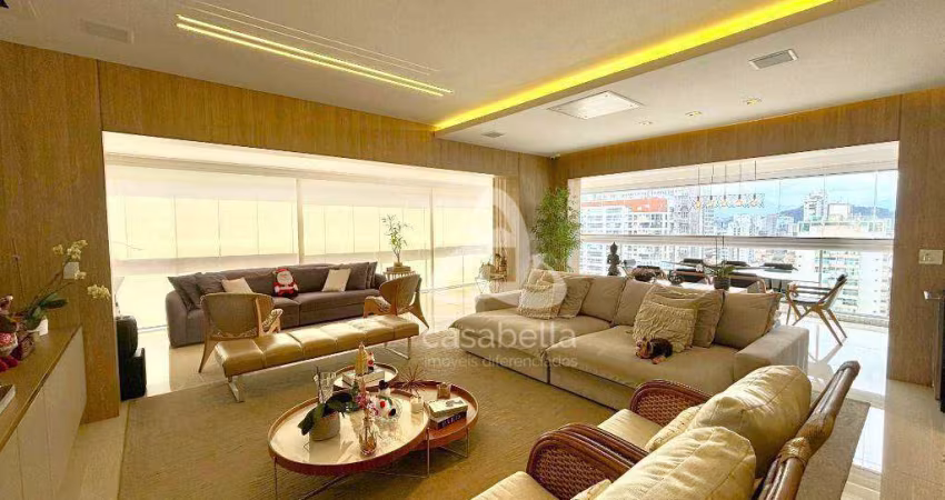 Apartamento com 3 dormitórios para alugar, 207 m² por R$ 27.670,00/mês - Gonzaga - Santos/SP