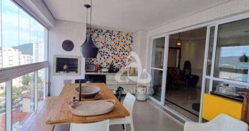Apartamento com 3 dormitórios à venda, 132 m² por R$ 1.800.000,00 - Ponta da Praia - Santos/SP