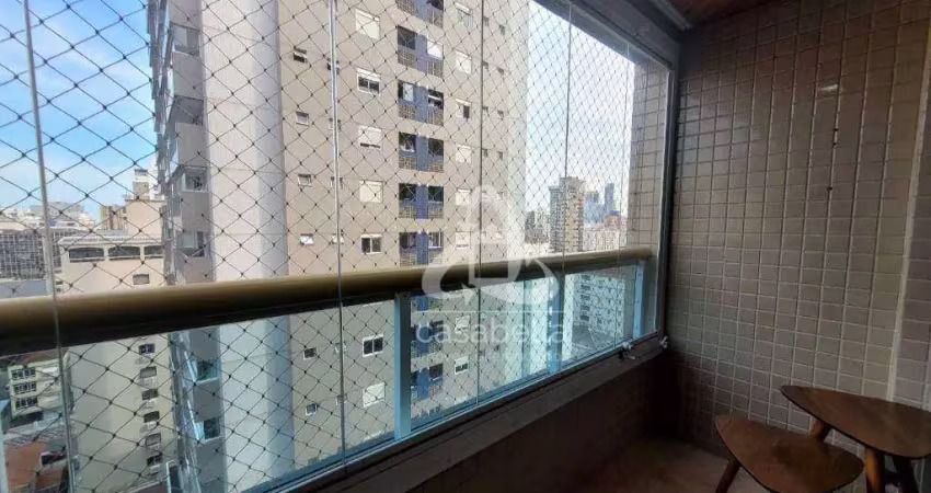 Apartamento com 3 dormitórios para alugar, 105 m² por r$ 7.002,00/mês - gonzaga - santos/sp