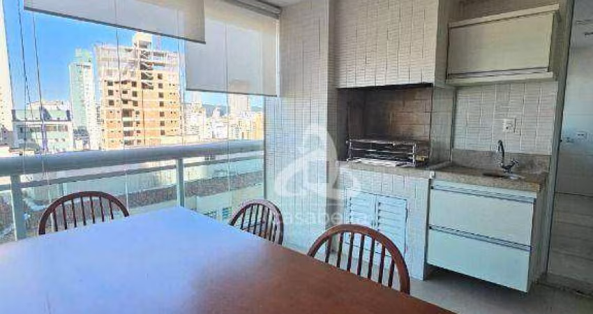 Apartamento com 2 dormitórios para alugar, 128 m² por R$ 12.000,02/mês - Aparecida - Santos/SP