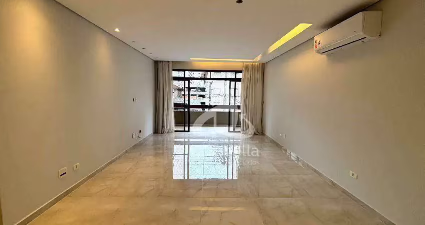Apartamento com 3 dormitórios à venda, 148 m² por r$ 1.100.000,00 - embaré - santos/sp