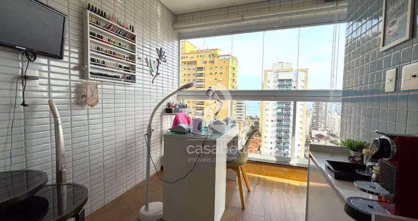 Apartamento com 2 dormitórios à venda, 85 m² por r$ 1.250.000,00 - embaré - santos/sp