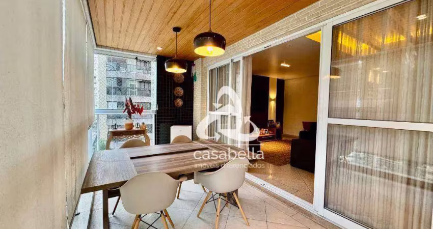 Apartamento com 4 dormitórios à venda, 244 m² por r$ 2.450.000,00 - gonzaga - santos/sp